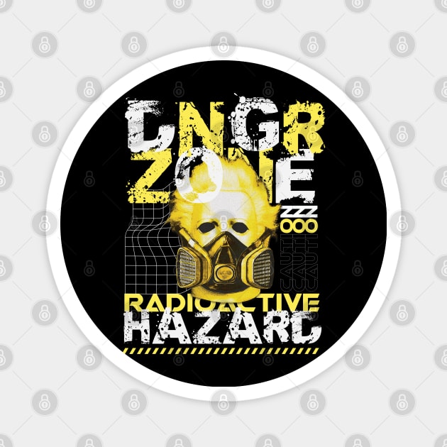 Danger Zone Radioactive Hazard Magnet by RadioaktivShop